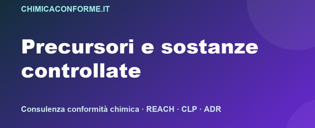Caso pratico: acqua ossigenata, perossido o prodotto con precursori