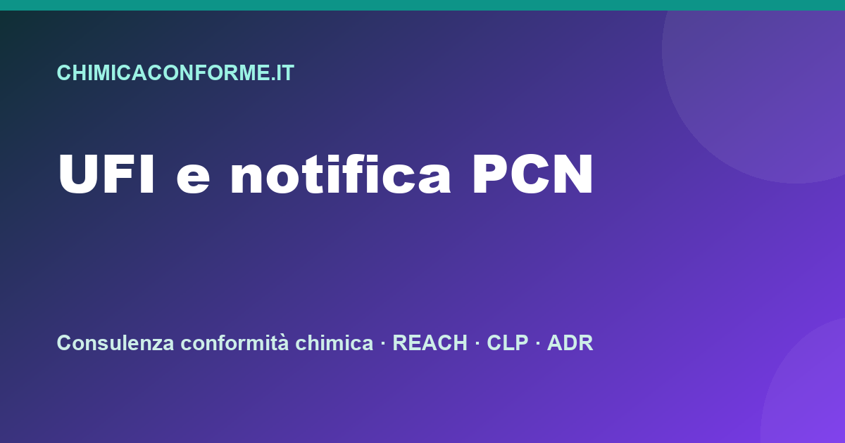 Caso pratico: Amazon chiede UFI ma io ho solo la SDS